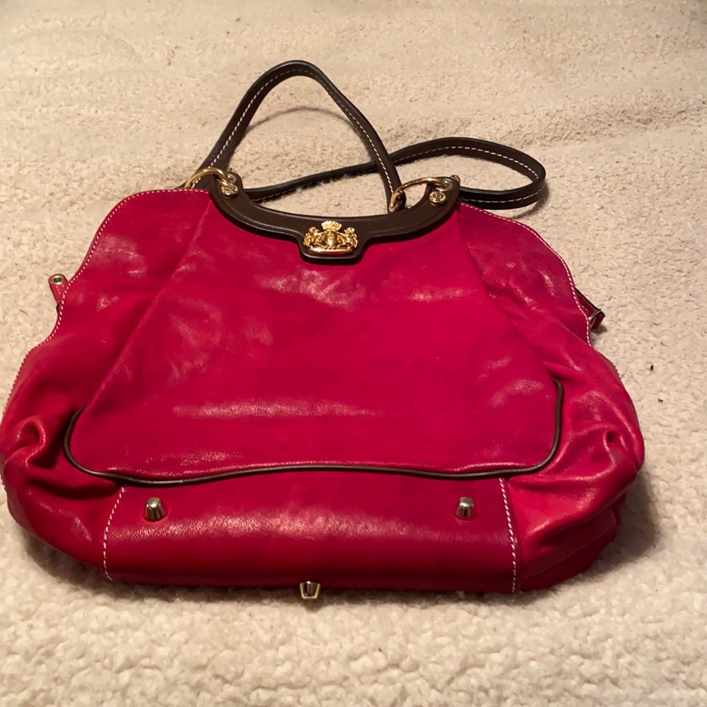Italian Red Leather Purse